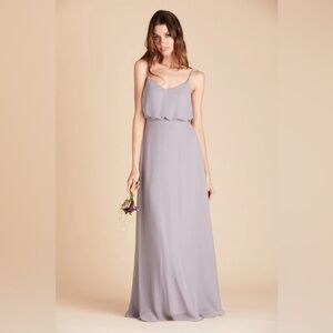 NWT Birdy Grey Gwennie Dress in Chiffon Silver